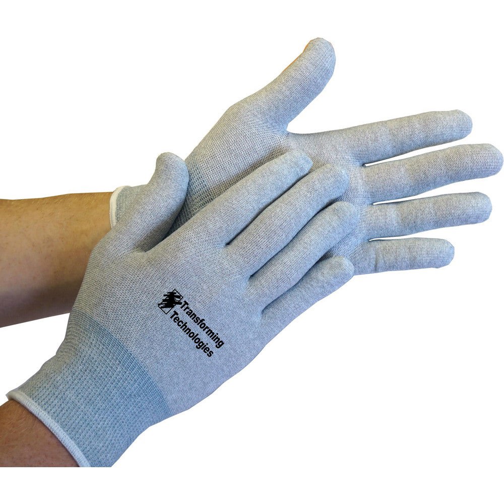 Electrical Protection Gloves & Leather Protectors; Size: Large; X-Large; Primary Material: Nylon Blend; Material: Nylon Blend; Lining Material: Unlined; Back Material: None; Color: Silver; Grip Surface: Smooth; Men's Size: Large; Cuff Style: Rolled; Women
