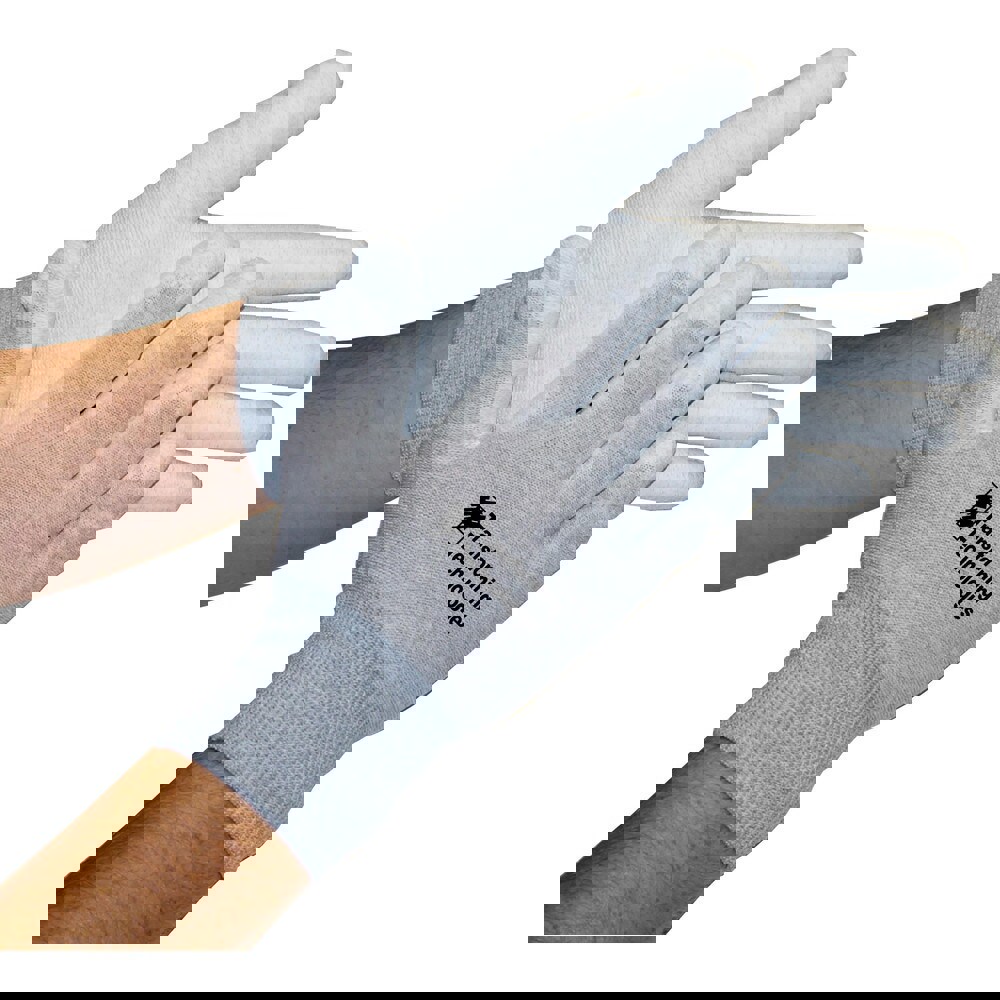 Electrical Protection Gloves & Leather Protectors; Size: 2X-Large; X-Large; Primary Material: Nylon Blend; Coating Material: Polyurethane; Coating Coverage: Palm & Fingers; Material: Nylon Blend; Lining Material: Unlined; Back Material: None; Color: Silve