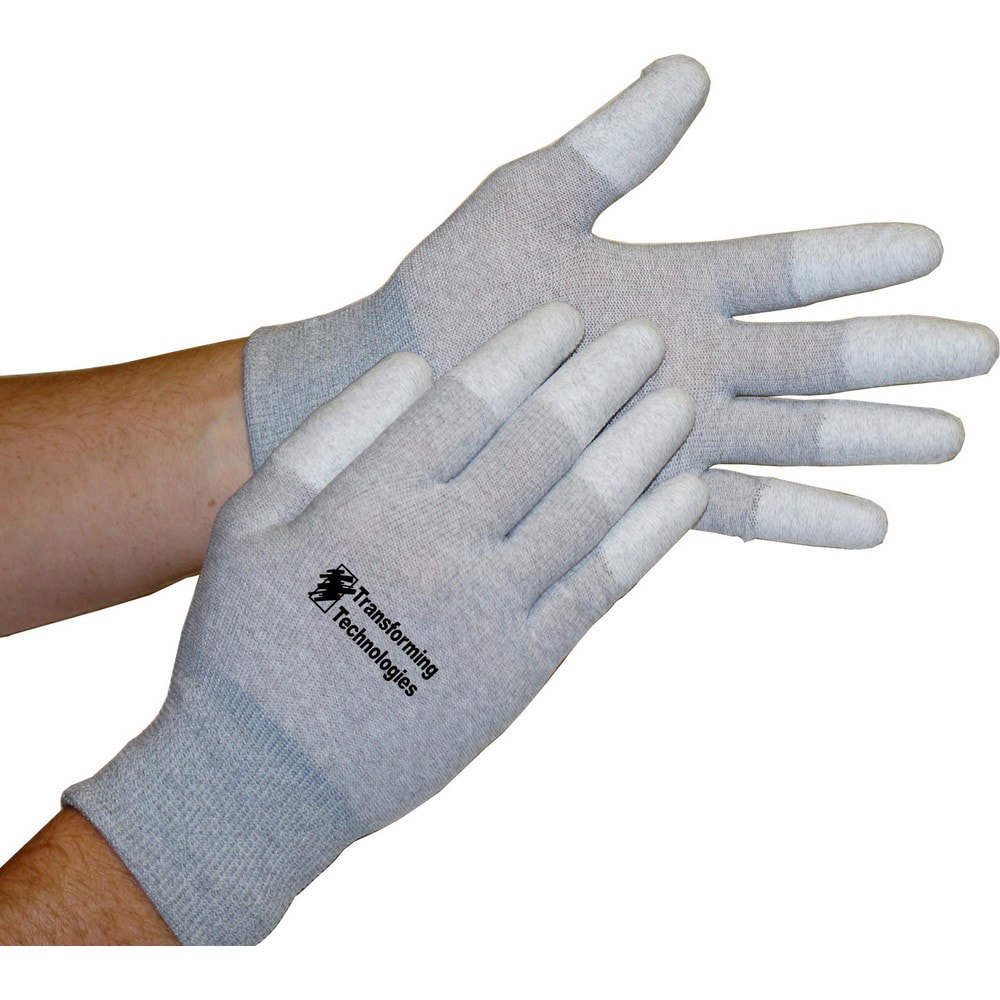 Electrical Protection Gloves & Leather Protectors; Size: 2X-Large; X-Large; Primary Material: Nylon Blend; Coating Material: Polyurethane; Coating Coverage: Fingertips; Material: Nylon Blend; Lining Material: Unlined; Back Material: None; Color: Silver; G