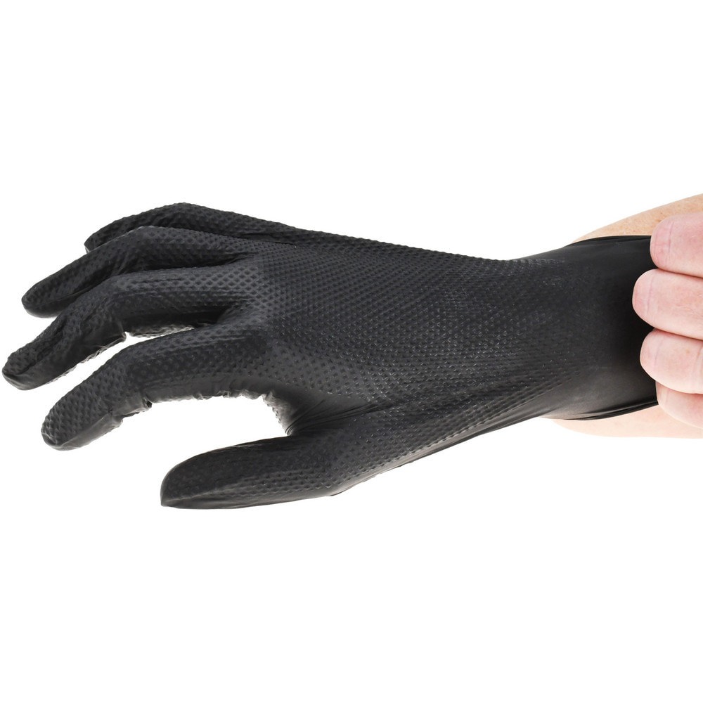 Disposable Glove: Size Small, 8.0 mil, Nitrile, General Purpose Grade, Powder-Free