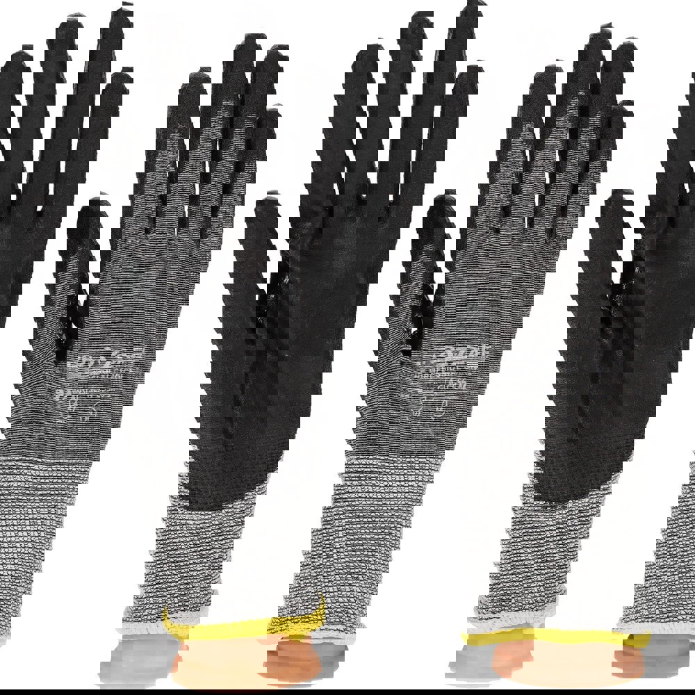 Cut & Abrasion-Resistant Gloves: Size M, ANSI Cut A5, Polyurethane, ATA & HPPE