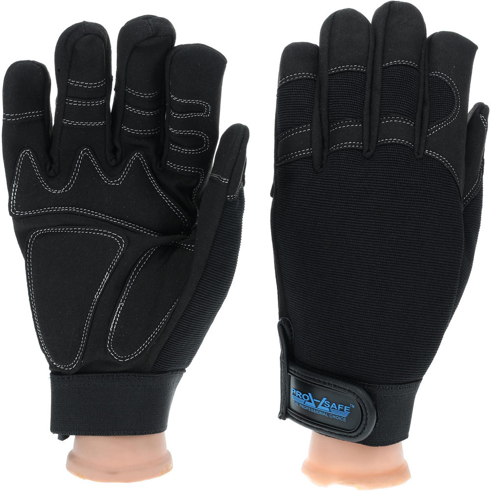 Work Gloves: PRO-SAFE Size X-Large, Not Lined, Synthetic Leather