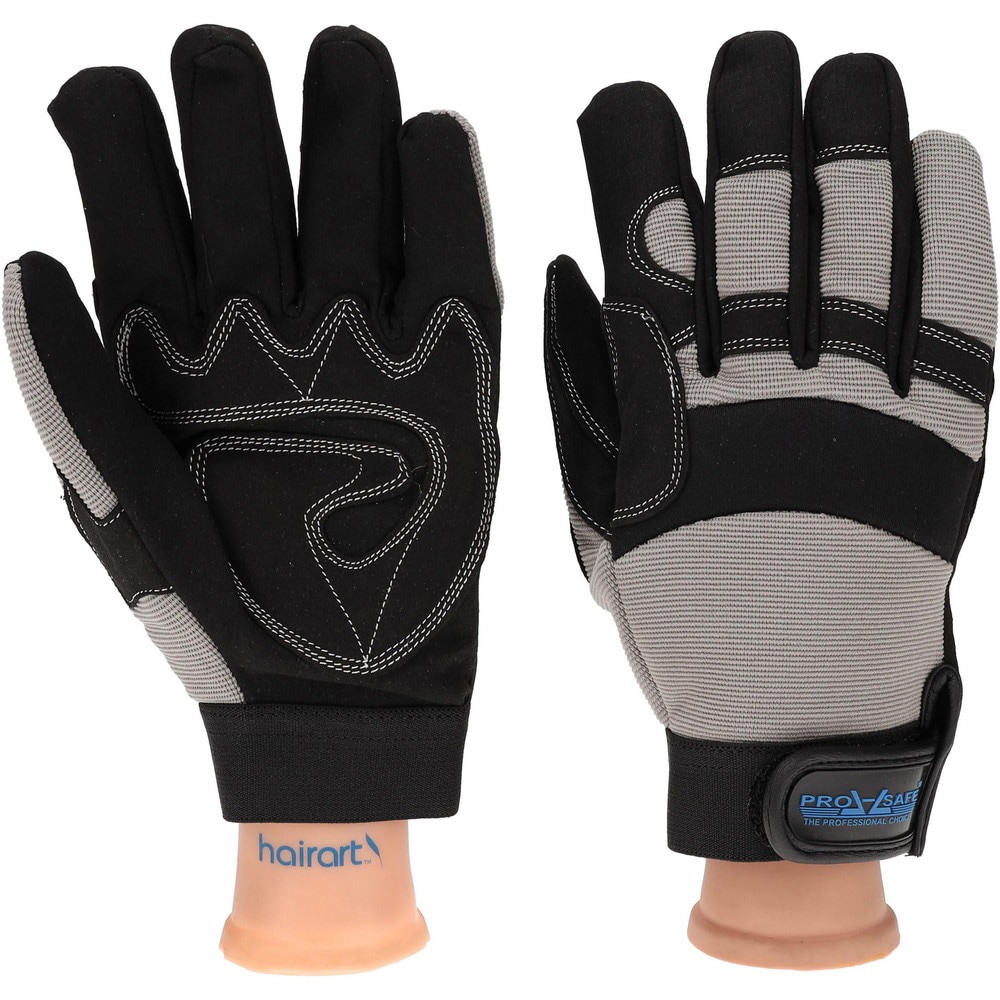 Work Gloves: PRO-SAFE Size X-Large, Not Lined, Synthetic Leather