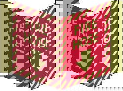 Fire Hose, Acrylic Fire Sign