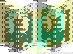 First Aid Sign: Rectangle, 