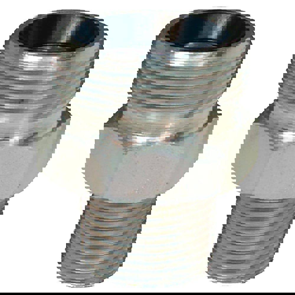 Ground Joint Hose Couplings; Thread Type: MNPT x MNPSM ; Thread Size: 1-1/2; 2 ; Type: spud ; Material: Plated Iron ; Size: 1-1/2 in ; Style: Male Spud