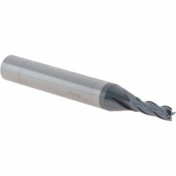 Square End Mill: 4 Flutes, Solid Carbide