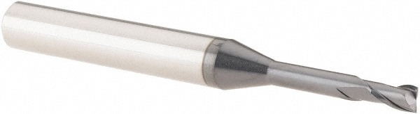 Square End Mill: 2 Flutes, Solid Carbide