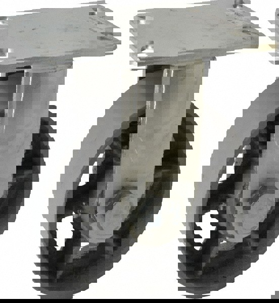 Rigid Top Plate Caster: Semi-Steel, 6