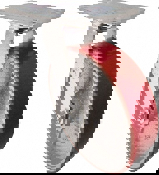 Swivel Top Plate Caster: Polyurethane, 8