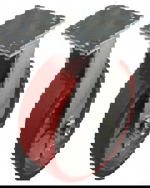 Rigid Top Plate Caster: Polyurethane, 4