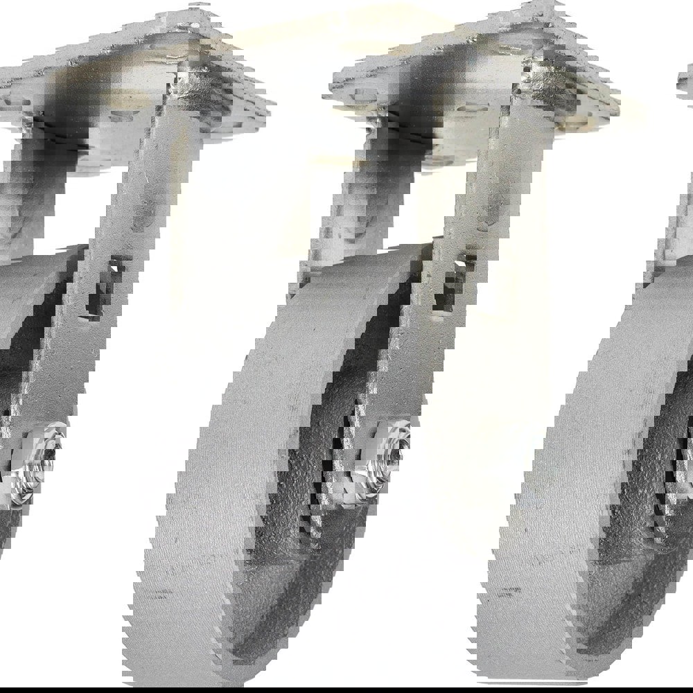 Rigid Top Plate Caster: Semi-Steel, 4