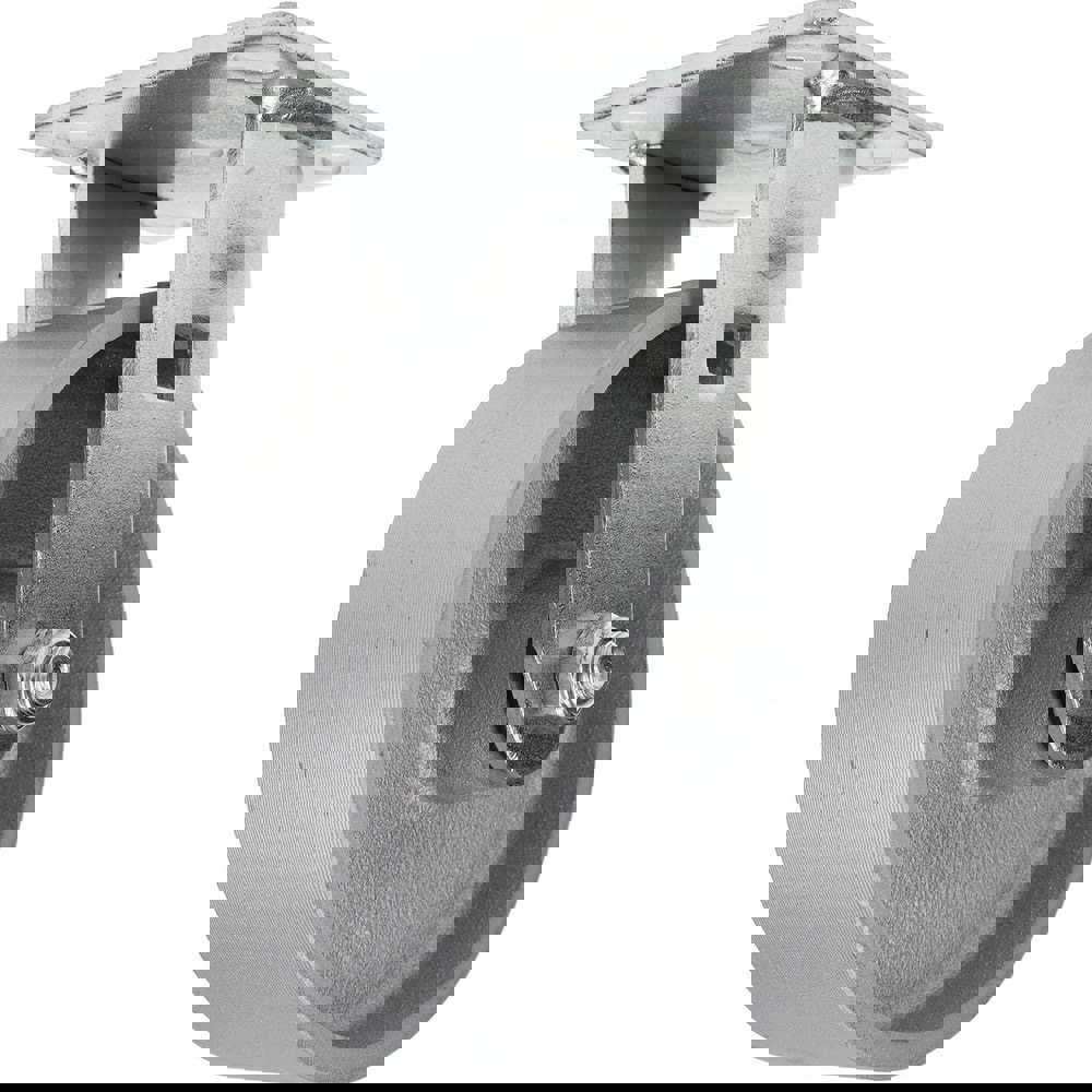 Rigid Top Plate Caster: Semi-Steel, 6