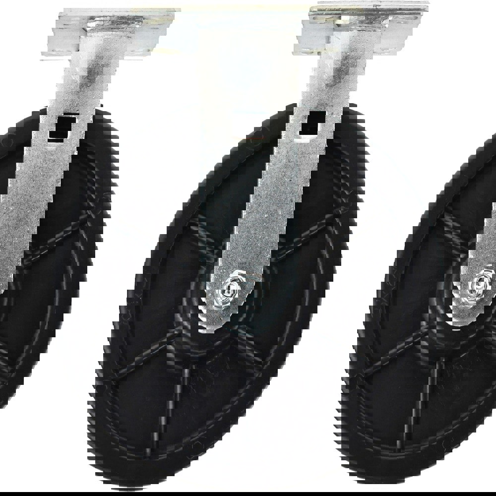 Rigid Top Plate Caster: Polyolefin, 8