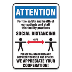 SIGN,SOCIAL DISTANCE 10X7