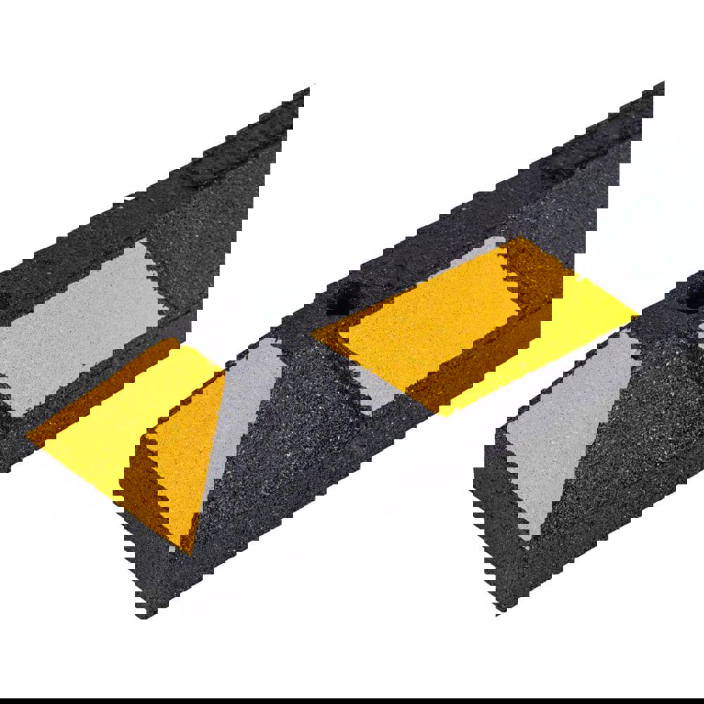 Speed Bumps, Parking Curbs & Accessories; Type: Parking Curb ; Material: Rubber ; Installation Type: Bolts; Spikes ; Color: Black; Yellow ; Compatible Surface Material: Concrete; Asphalt ; Overall Length: 72.00in