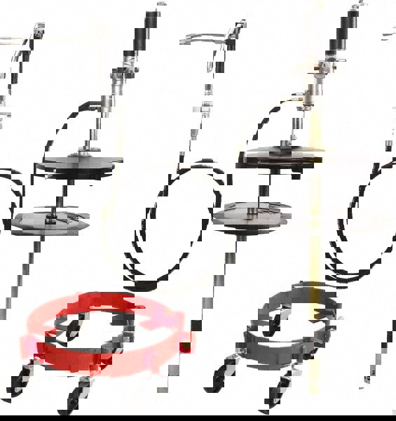 Air-Operated Pump: 38.8 oz/min, Grease Lubrication, Aluminum & Steel