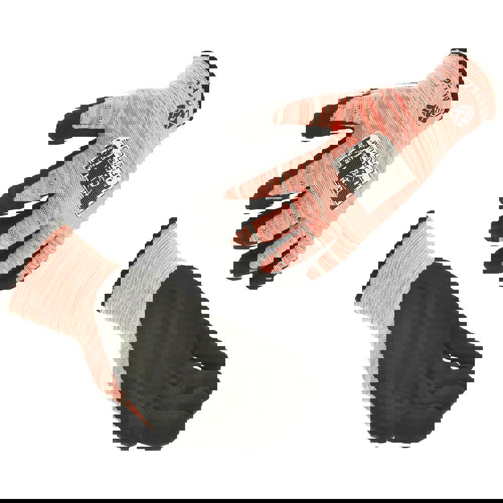 Cut, Puncture & Abrasive-Resistant Gloves: Size M, ANSI Cut A1, ANSI Puncture 2, Micro-Foam Nitrile, Nylon Blend