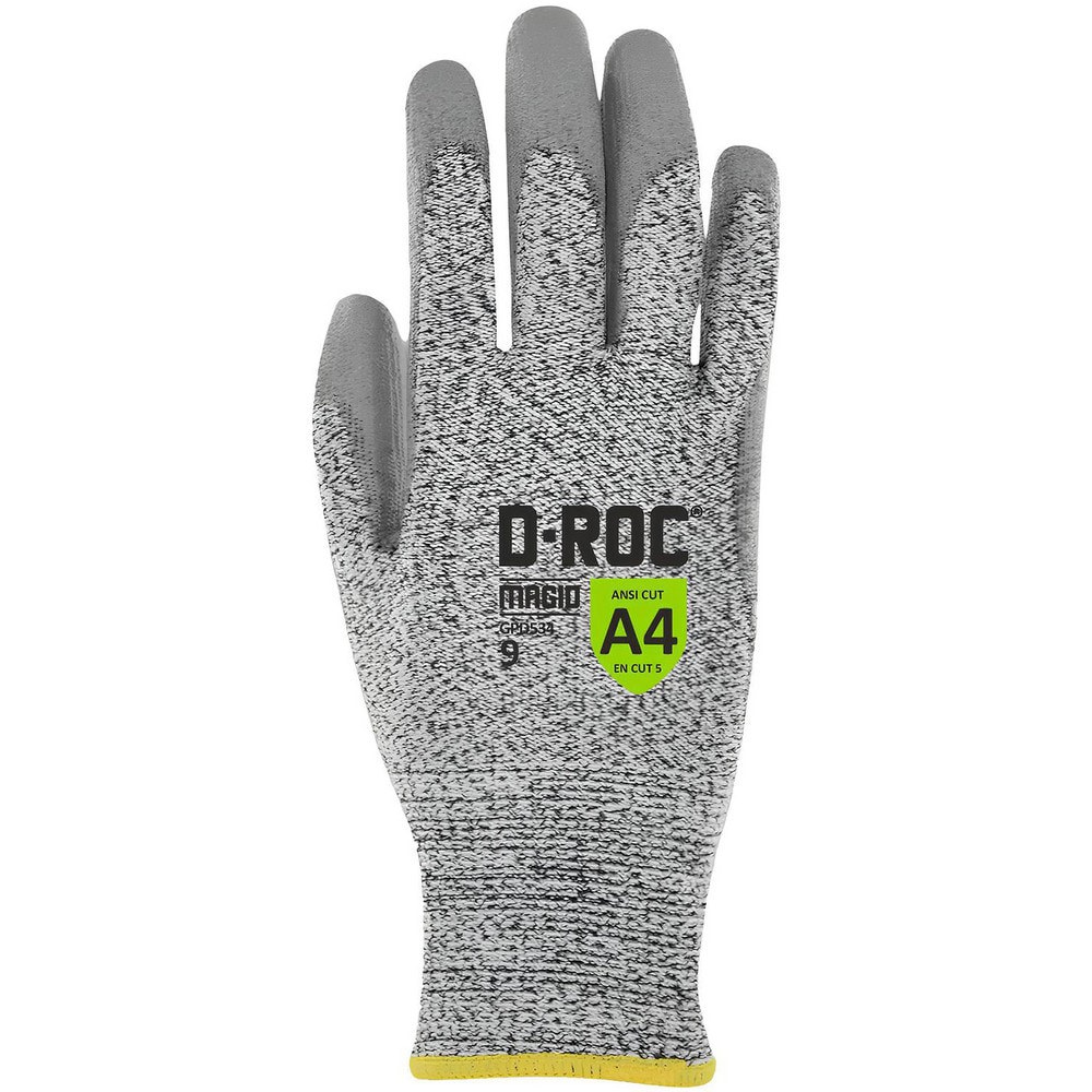 Cut, Puncture & Abrasion-Resistant Gloves: Value Collection GPD534, Size Medium, ANSI Cut A4, ANSI Puncture 3, Polyurethane, HPPE