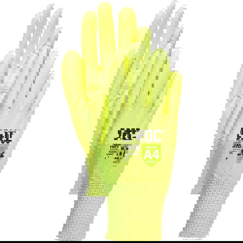 Cut, Puncture & Abrasive-Resistant Gloves: Size 3XL, ANSI Cut A4, ANSI Puncture 4, Hyperon Blend