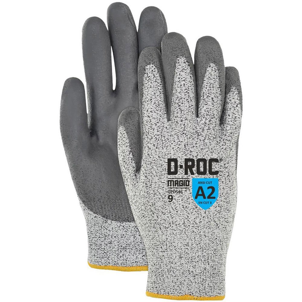 Cut, Puncture & Abrasion-Resistant Gloves: Value Collection GPD546, Size Large, ANSI Cut A2, ANSI Puncture 3, Polyurethane, HPPE