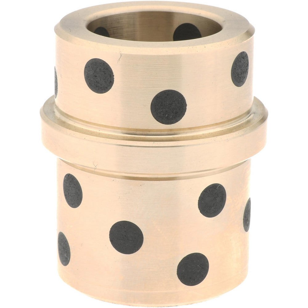 Die & Mold Straight Bushings; Material: Solid Bronze; Inside Diameter: 0.751 in; Inside Diameter (Decimal Inch): 0.751 in; Body Diameter: 1.1255 in; Attachment Method: Press-Fit; Lubrication Type: Self-Lubricating; Bushing Type: Guided Ejector