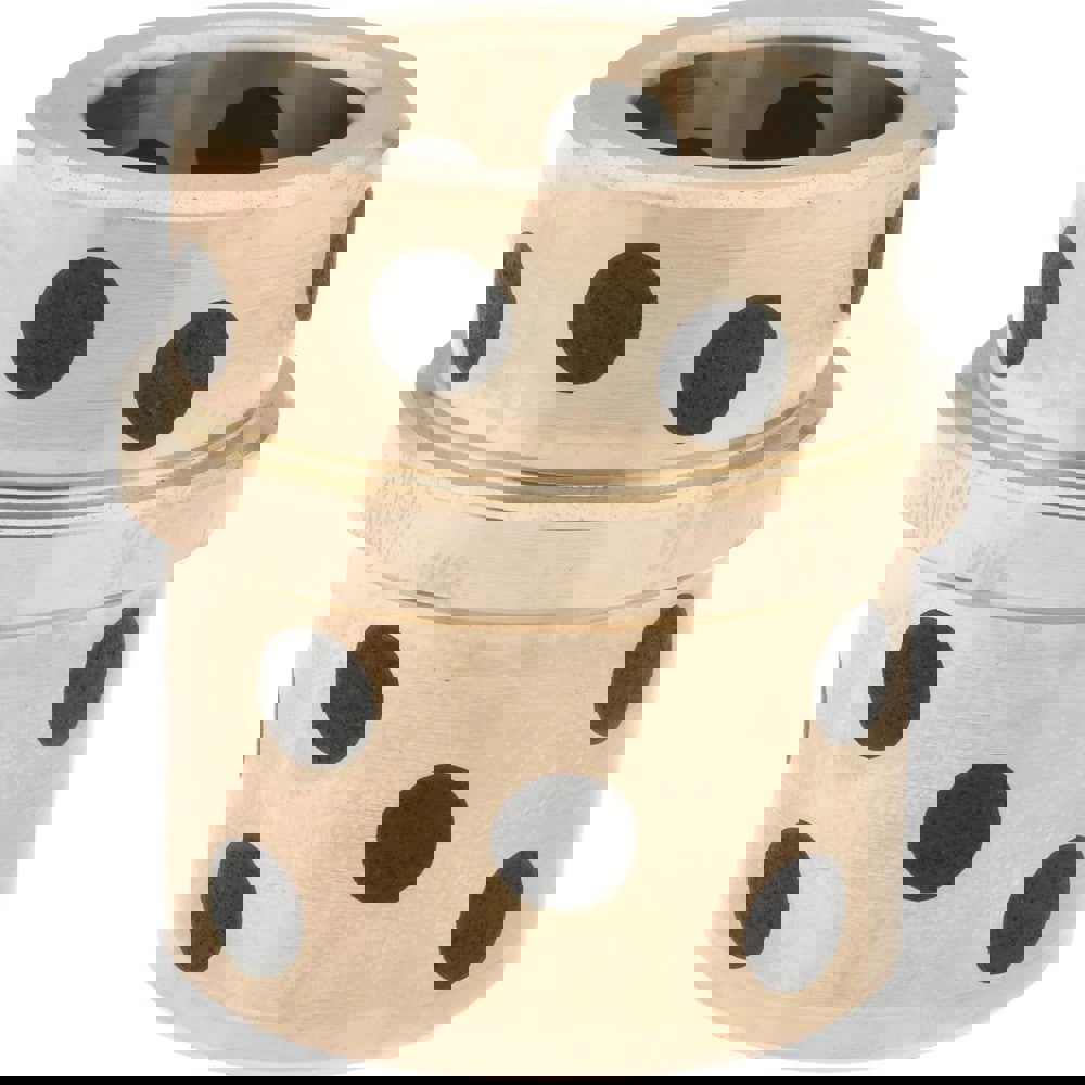 Die & Mold Straight Bushings; Material: Solid Bronze; Inside Diameter: 0.876 in; Inside Diameter (Decimal Inch): 0.876 in; Body Diameter: 1.2505 in; Attachment Method: Press-Fit; Lubrication Type: Self-Lubricating; Bushing Type: Guided Ejector