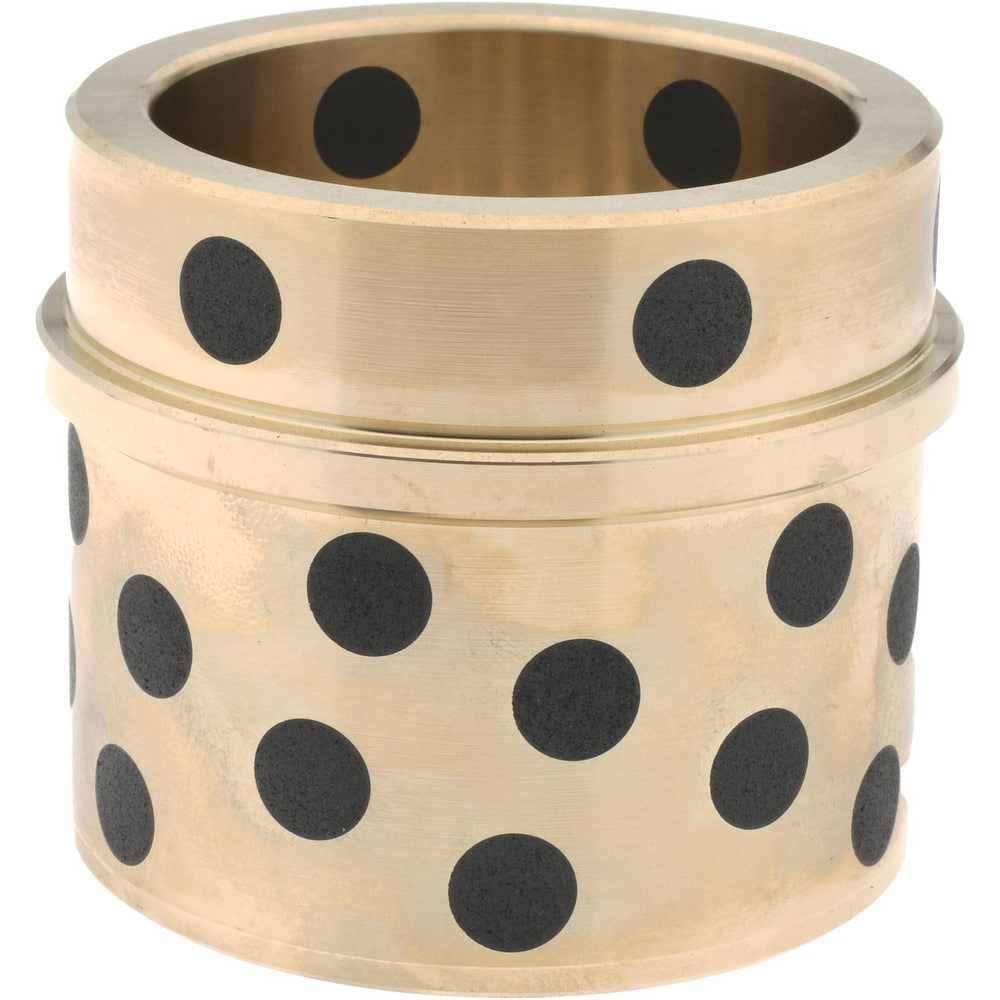 Die & Mold Straight Bushings; Material: Solid Bronze; Inside Diameter: 2.001 in; Inside Diameter (Decimal Inch): 2.001 in; Body Diameter: 2.5005 in; Attachment Method: Press-Fit; Lubrication Type: Self-Lubricating; Bushing Type: Guided Ejector