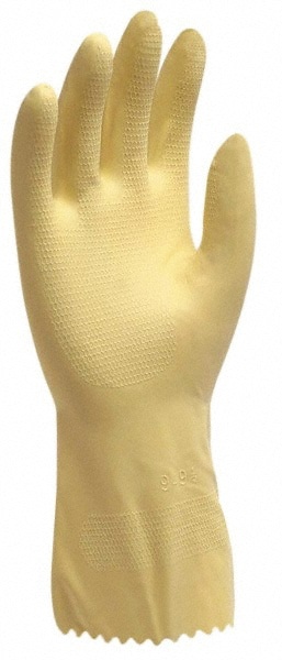 Chemical Resistant Gloves: Medium, 18 mil Thick, Latex, Unsupported