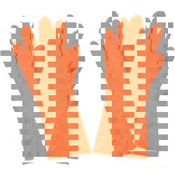 Chemical Resistant Gloves: Small, 28 mil Thick, Neoprene, Supported