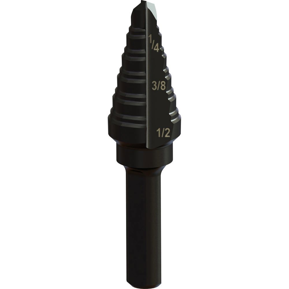 Multi-Hole Step Bit: 3/8