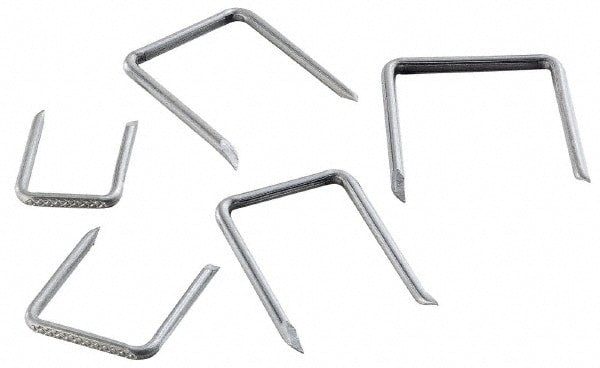 Cable Staples; Leg Length (Inch): 2-1/8 ; Overall Width (Inch): 1-5/8 ; Overall Width (mm): 41.28 ; Saddle Material: No Saddle ; Staple Shape: Square ; Color: Gray