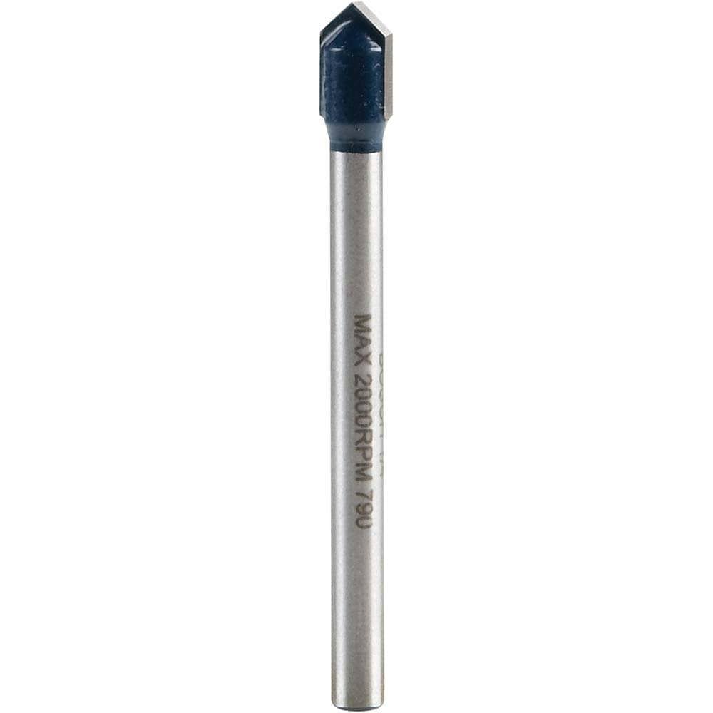 Tile & Glass Drill Bits; Drill Bit Size: 4in ; Shank Diameter: 1/4in ; Tool Material: Carbide ; Drill Bit Cutting Shape: Flat Chisel ; Overall Length: 4in