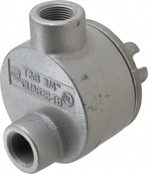 Electrical GUAB Box: Iron, Round, 3-1/2