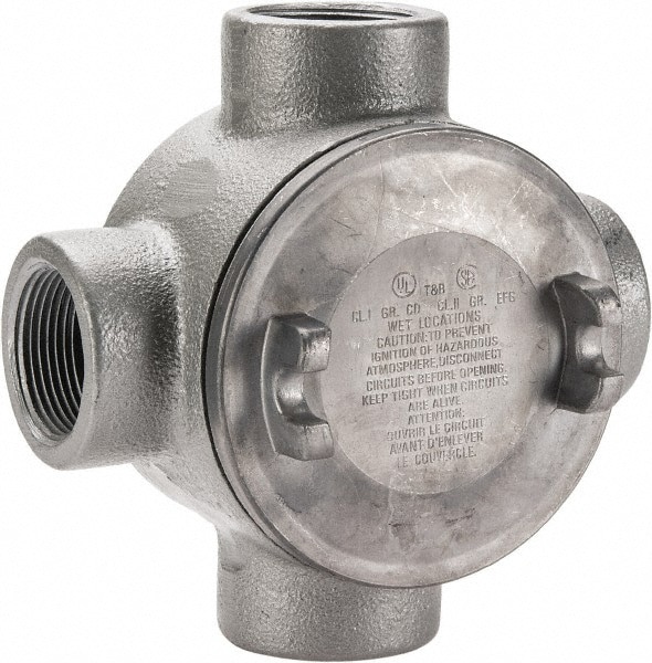 Electrical GUAX Box: Iron, Round, 4.38