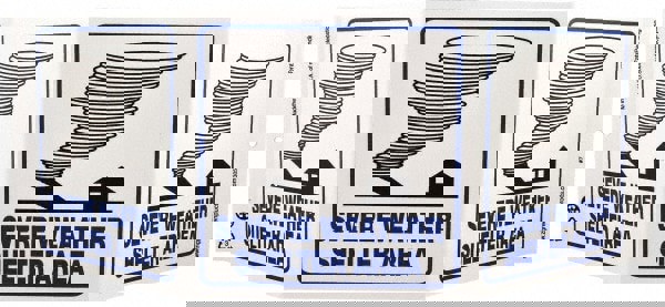 Accident Prevention Sign: Rectangle, 