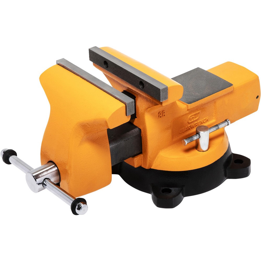 Bench Vises; Jaw Opening Capacity: 8.5 ; Jaw Opening Capacity (Inch): 8.5 ; Base Motion Type: Swivel ; Base Attachment Type: Bolt Down ; Material: Steel ; Overall Length (Decimal Inch): 17.8000