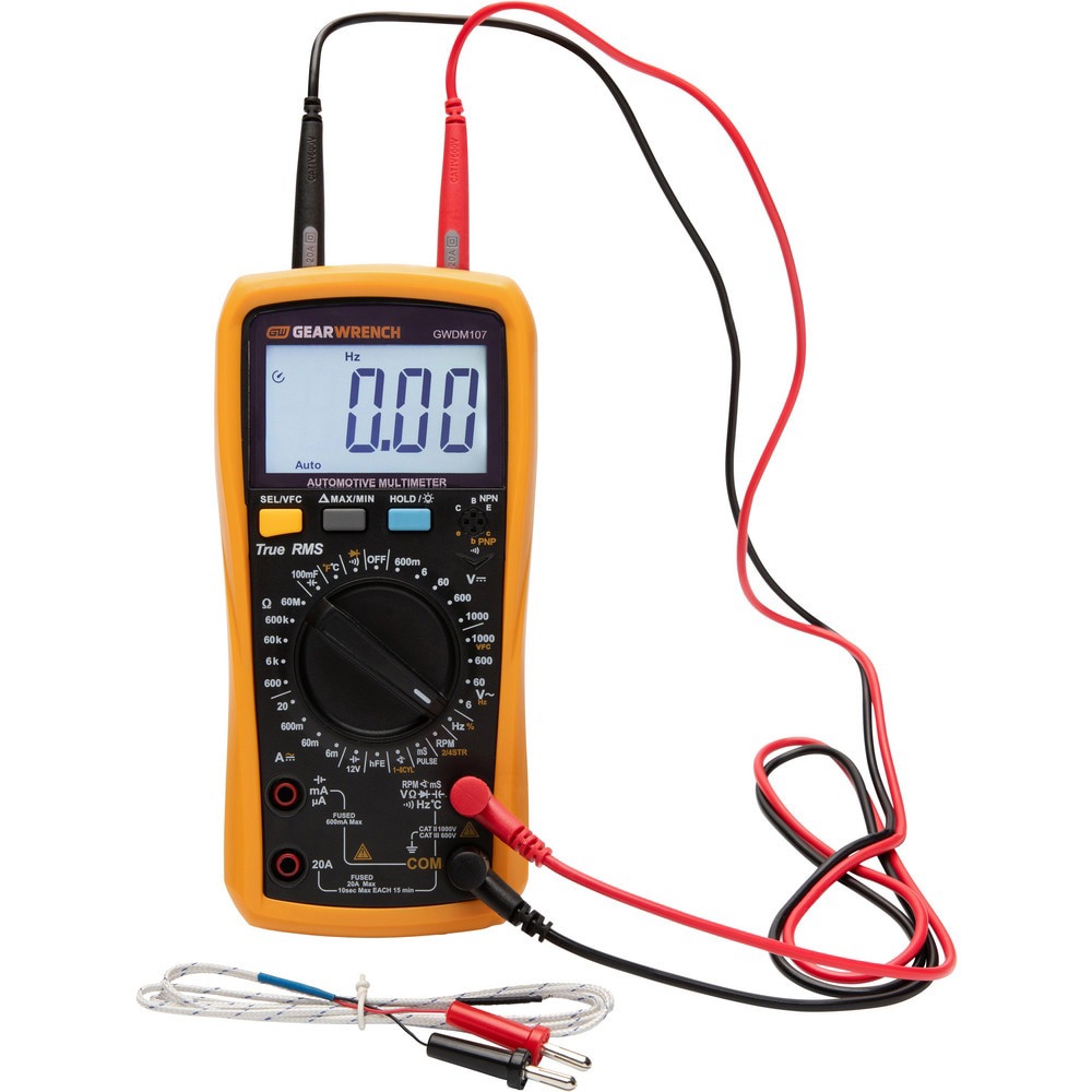 Multimeters; Multimeter Type: True RMS ; Measures: Continuity; Diode Test; Capacitance; Frequency; AC Voltage ; Maximum DC Voltage: 1000 ; Maximum AC Voltage: 1000 ; Maximum DC Current (A): 20 ; Maximum AC Current (A): 20