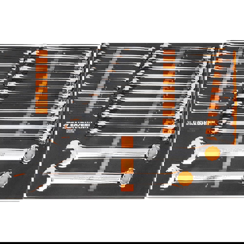 Wrench Sets; System Of Measurement: Metric ; Size Range: 6 mm - 26 mm ; Container Type: Foam Module ; Material: Alloy Steel ; Non-sparking: No ; Corrosion-resistant: Yes
