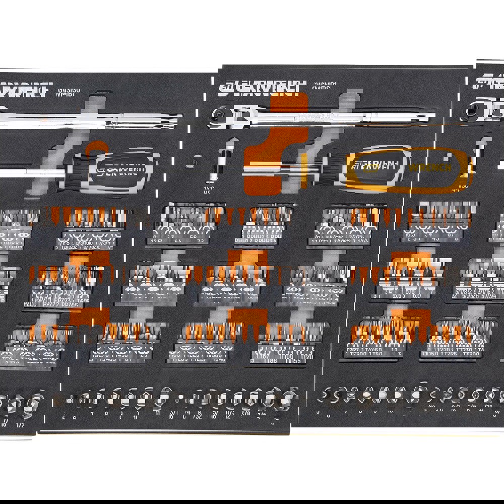 Screwdriver Bit Sets; Set Type: Micro Bits Tool Set ; Tip Type: Assorted; Hex; Slotted; Phillips; Torx; Square ; Container Type: Tray ; Point Type: Assorted ; Drive Size: 0.25in ; Insulated: No