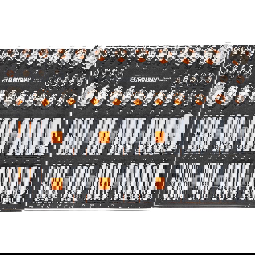 Deep Standard Socket Set: 60 Pc,