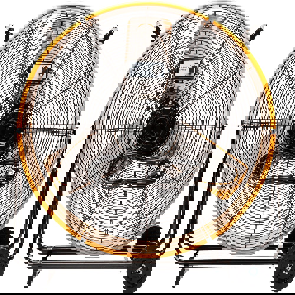 Industrial Circulation Fans; Blade Size: 24 (Inch); Fan Diameter: 24 ; Fan Type: Floor ; Number Of Blades: 3 ; Maximum Rpm: 1500 ; Oscillation: Non-Oscillating