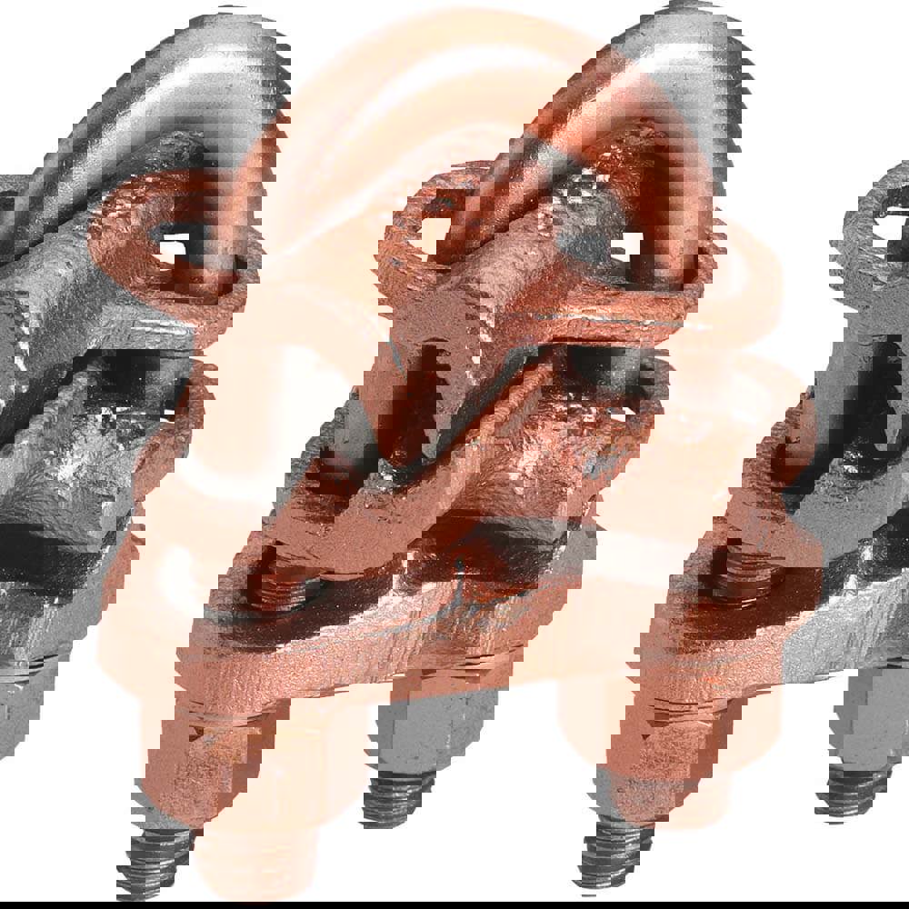 Grounding Clamps; Clamp Type: Grounding Clamp ; Compatible Rod Diameter (Inch): 1/2 ; Compatible Wire Size (AWG): 2/0 ; Overall Length (Decimal Inch): 1-7/8 ; Material: Copper Alloy ; Standards Met: EU RoHS Indicator; RoHS EX Compliant; UL 467