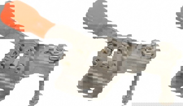 Manual Hold-Down Toggle Clamp: Horizontal, 100 lb Capacity, U-Bar, Flanged Base