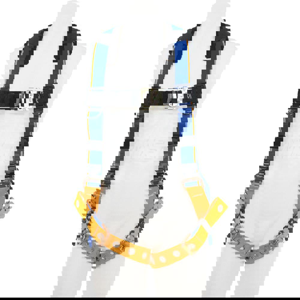 Fall Protection Harnesses: 400 Lb, Single D-Ring Style, Size Medium & Large, For General Industry, Back