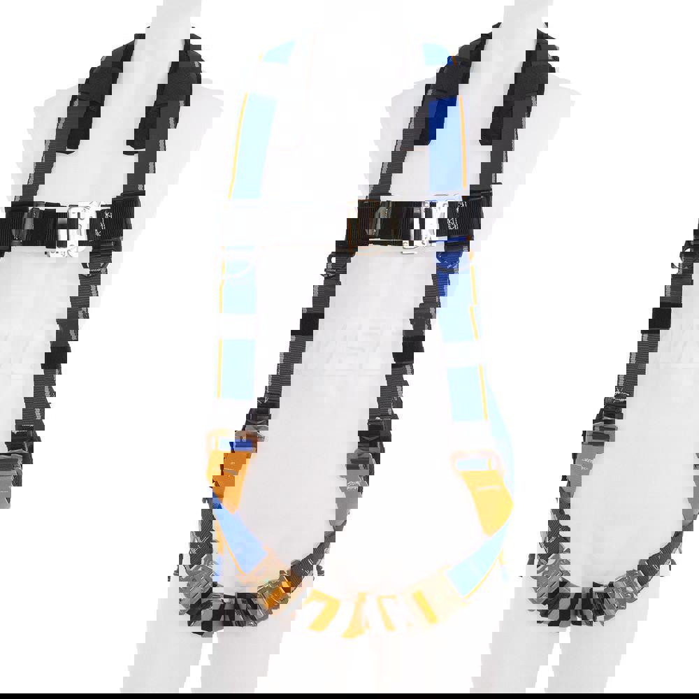 Fall Protection Harnesses: 400 Lb, Single D-Ring Style, Size X-Large, For General Industry, Back