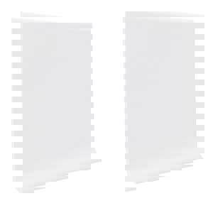 4 x 4 ft. Vinyl Cove Base in Snow