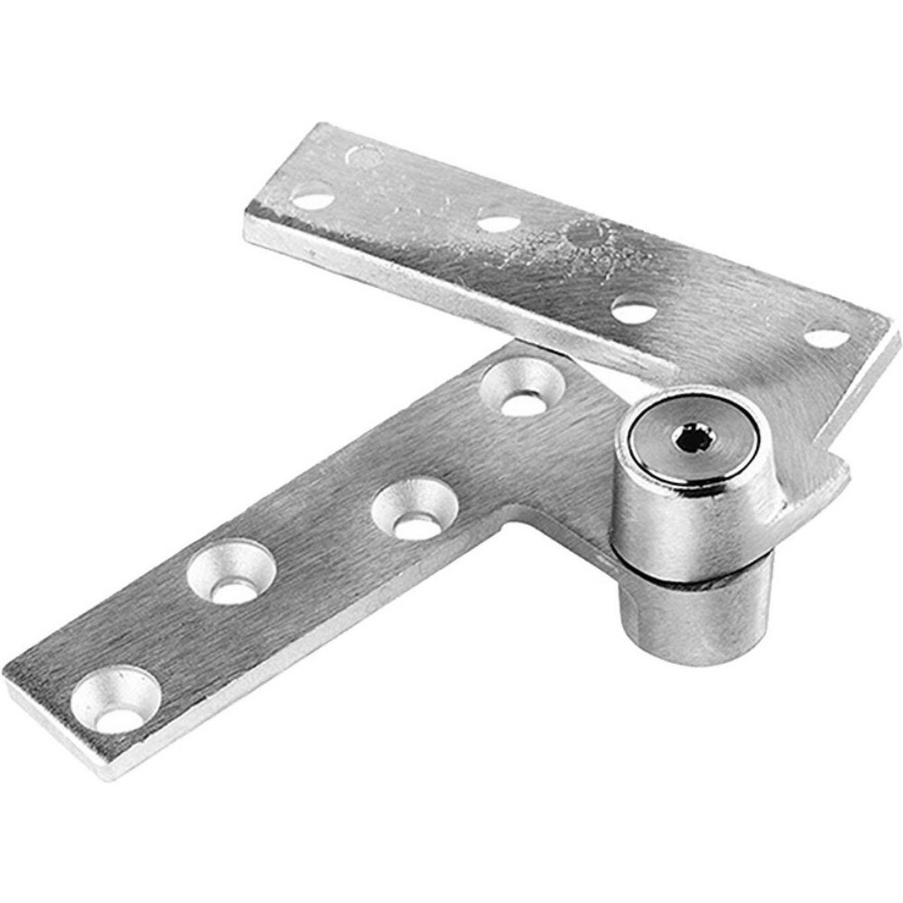 Pivot Hinges; Type: Pivots ; Hand: Non Handed ; Leaf Height: 1-1/2 (Inch); Length (Inch): 4-1/2 ; Width (Inch): 4-1/2 ; Material: Metal