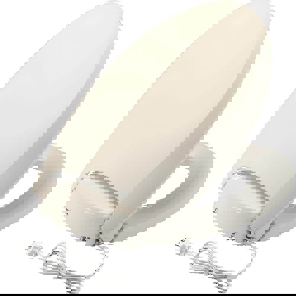 Heated Toilet Seats; Shape: Elongated ; Color: Biscuit ; Number of Heat Settings: 3 ; Night Light: Yes ; Slow-Close Lid: Yes ; Material: Plastic