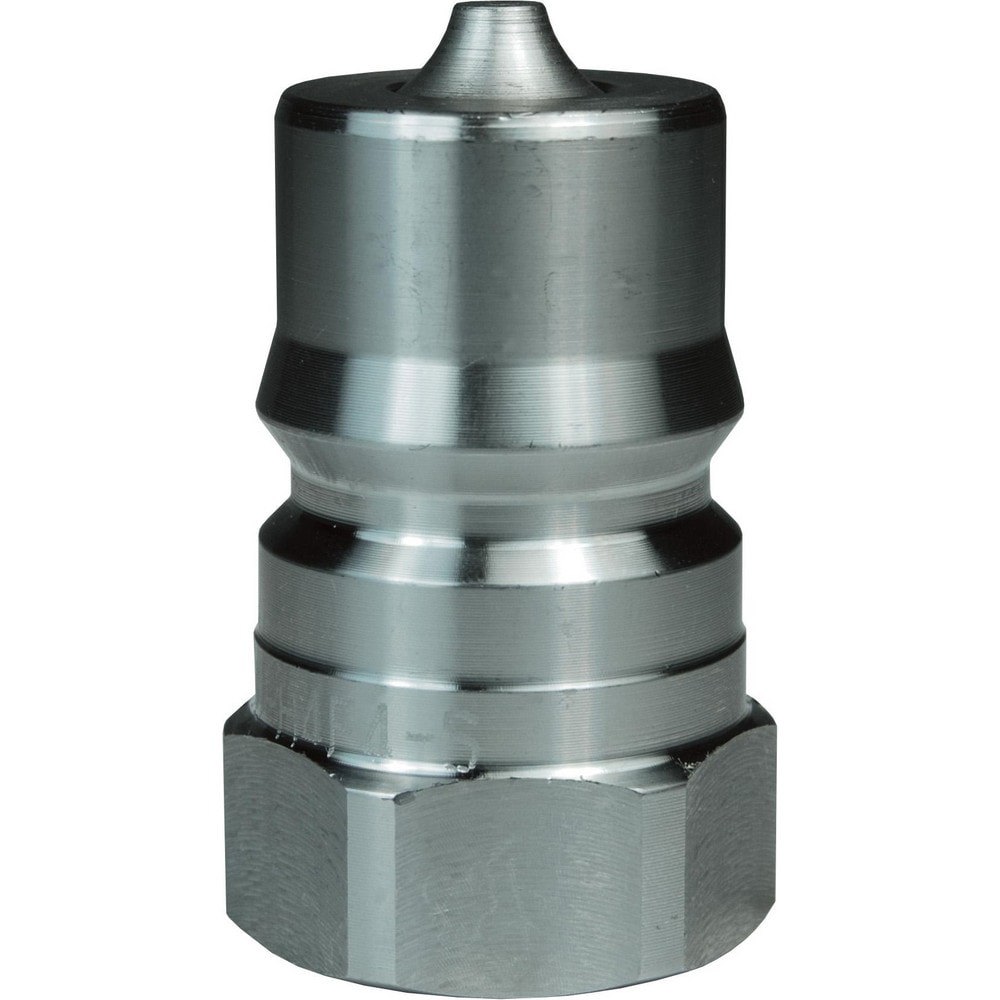 Hydraulic Hose Fittings & Couplings; Type: H-Series ISO-B Female Plug ; Fitting Type: Female Plug ; Hose Inside Diameter (Decimal Inch): 0.1250 ; Hose Size: 1/8 ; Material: Stainless Steel ; Thread Type: NPTF